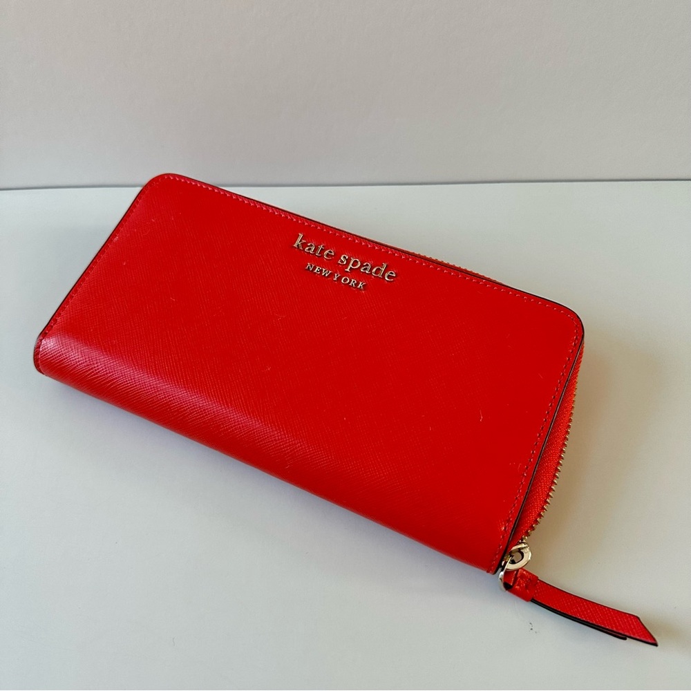 Kate Spade Red Zip Wallet